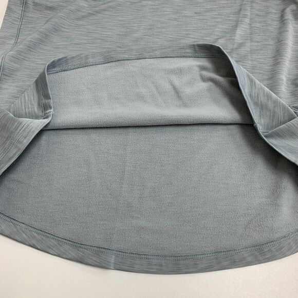 Under Armour Shirt Women XL Extra Large Gray Mint Micro Fleece Raglan Thumbhole - Picture 9 of 14